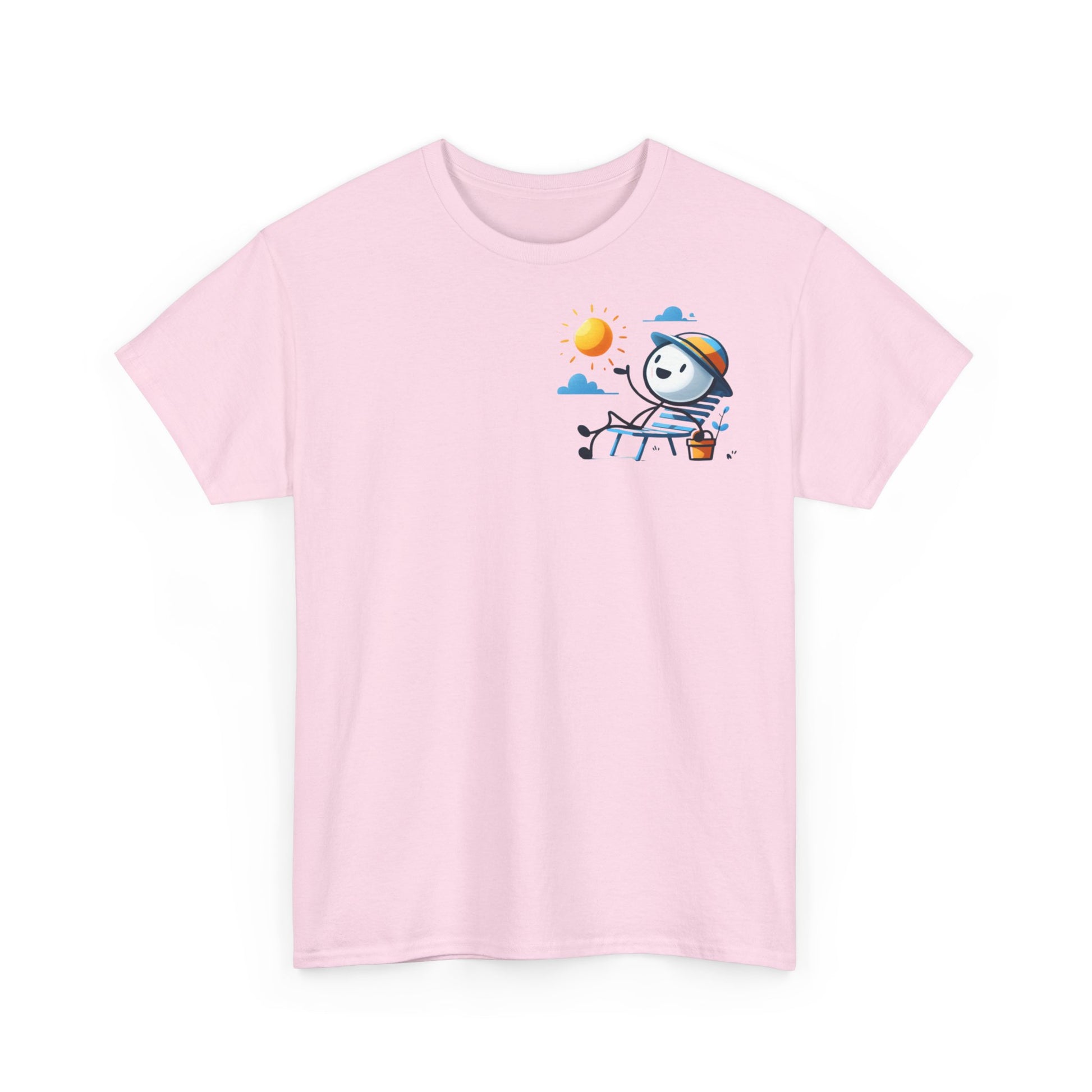 front view light pink t shirt